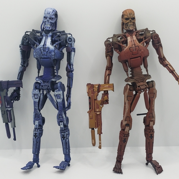 2014 NECA "Versus the Terminator" endoskeleton 2 pack loose figures - Picture 1 of 1